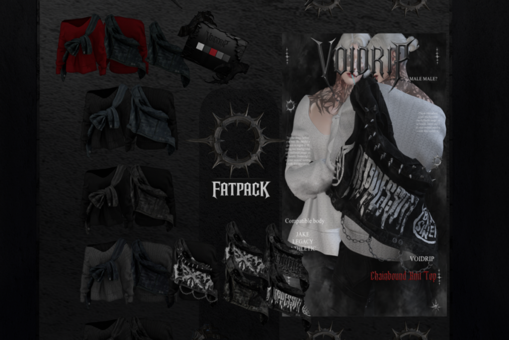 Chainbound Knit Top - Jake/Legacy/+mods, L$280 each/L$950 FP