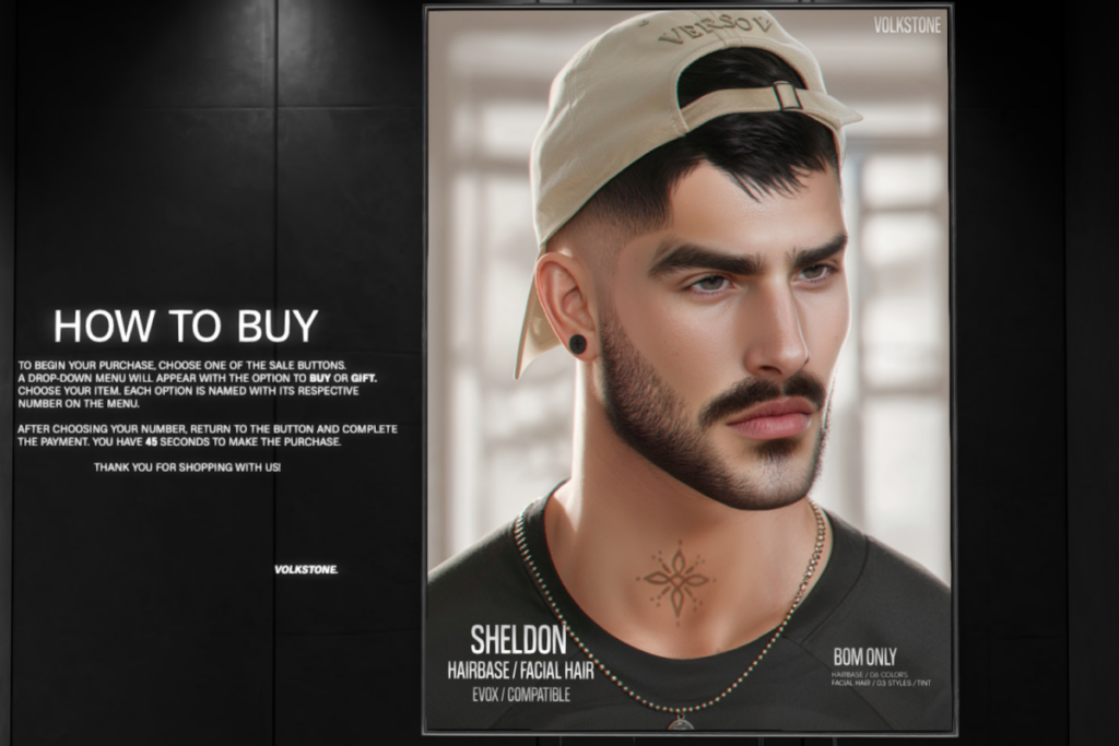 Sheldon Hairbase - EvoX. L$300 each/L$590 FP