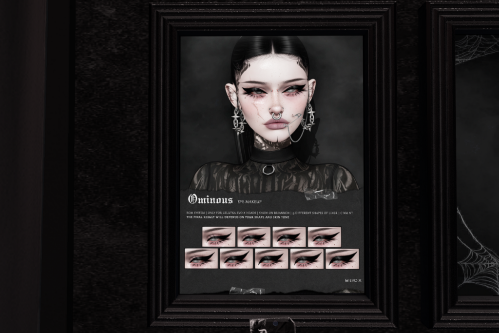 Ominous Eye Makeup - EvoX	&lt;a href=&quot;http://maps.secondlife.com/secondlife/The%20Conjuring/131/131/22&quot; target=&quot;_blank&quot;&gt;Teleport&lt;/a&gt;