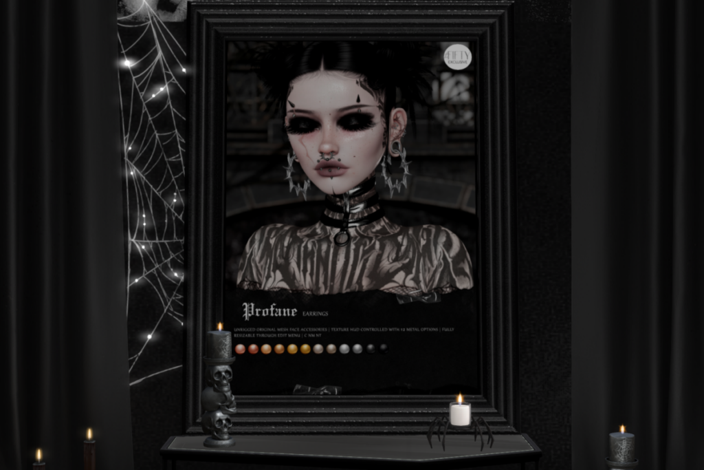 Profane Earrings, L$399