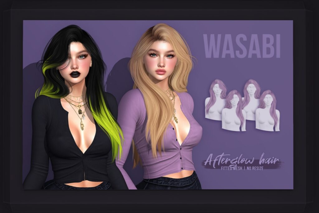 Afterglow Hairstyle, L$269 each/L$400 FP