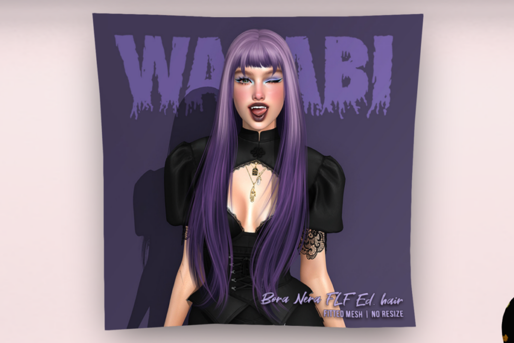 Bora Nera Hair	&lt;a href=&quot;http://maps.secondlife.com/secondlife/Coraline/127/149/55&quot; target=&quot;_blank&quot;&gt;Teleport&lt;/a&gt;