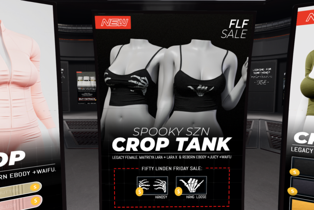 Spooky SZN Crop Tank - Legacy/Maitreya/Reborn/+mods	&lt;a href=&quot;http://maps.secondlife.com/secondlife/Classified/167/192/1002&quot; target=&quot;_blank&quot;&gt;Teleport&lt;/a&gt;