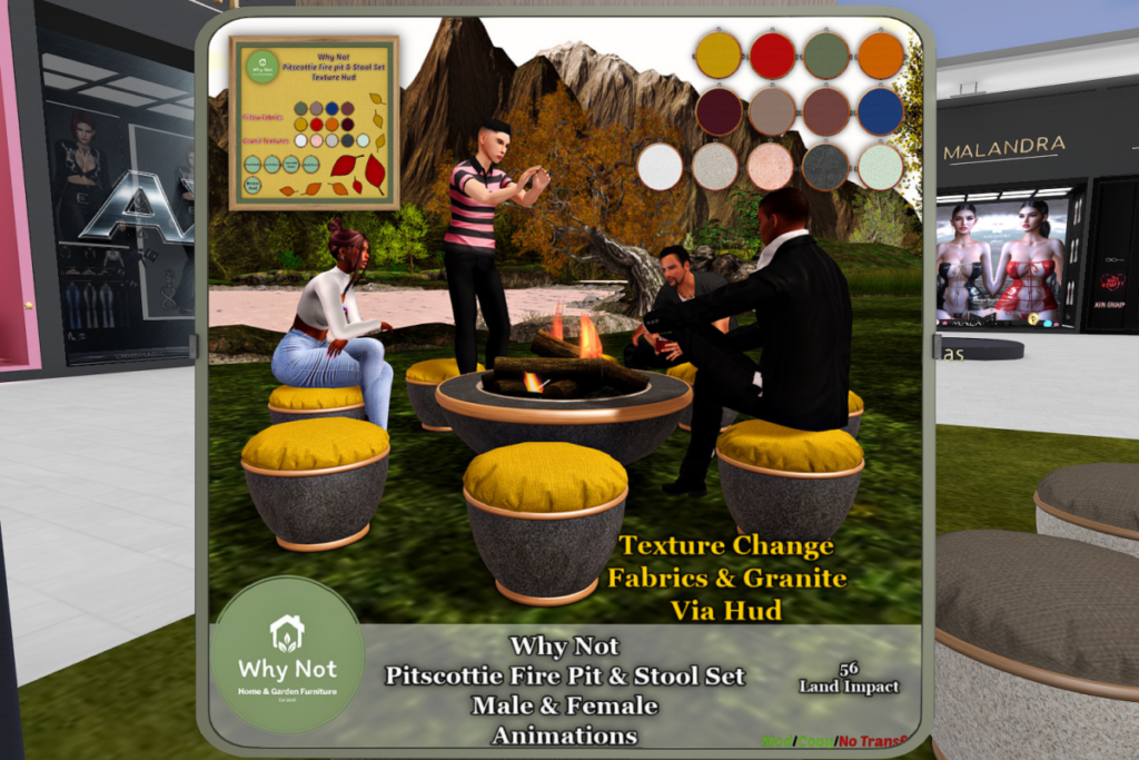 Pitscottie Fire Pit &amp; Stool Set, L$282