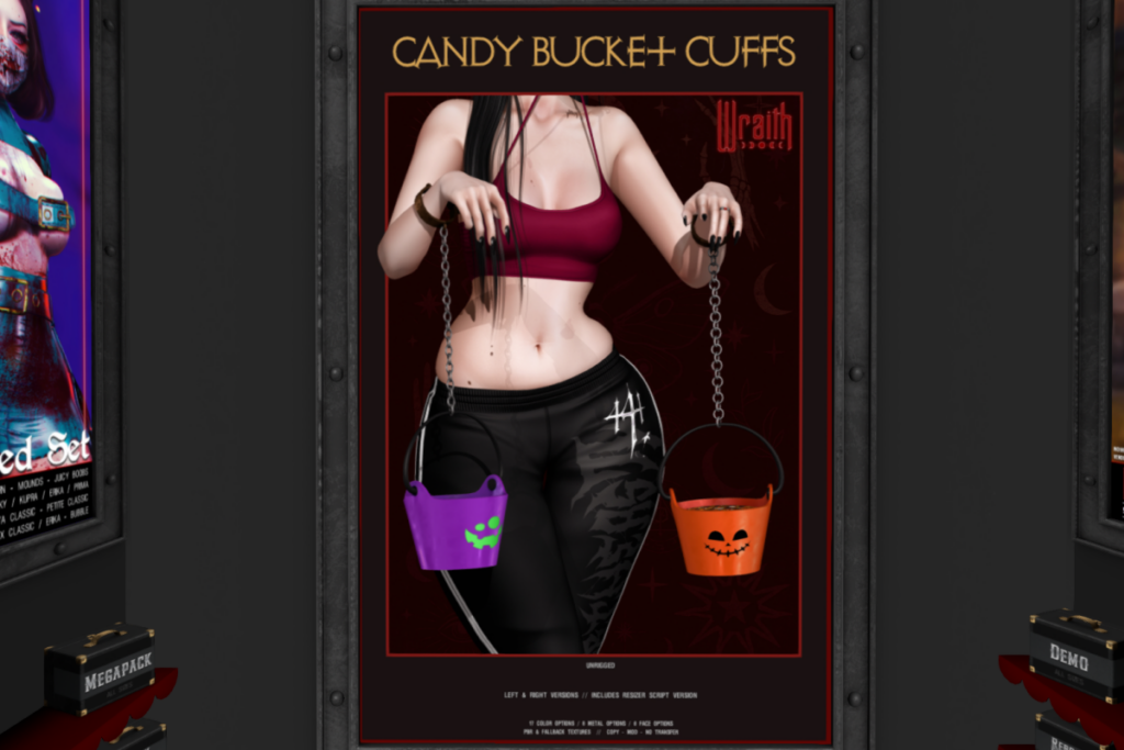 Candy Bucket Cuffs, L$50