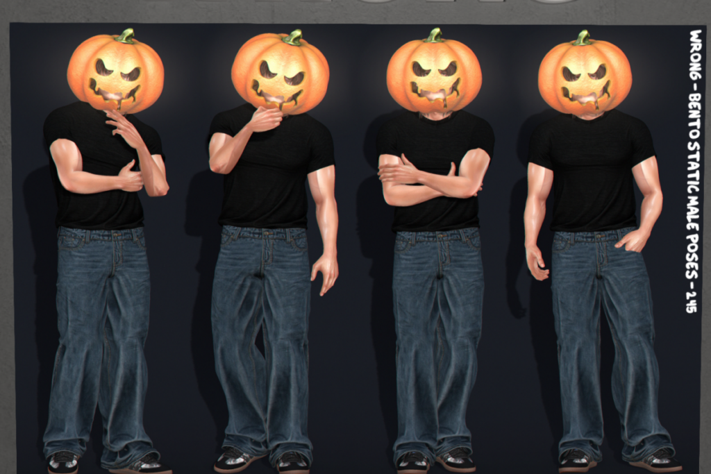 Bento Static Male Poses 245, L$250