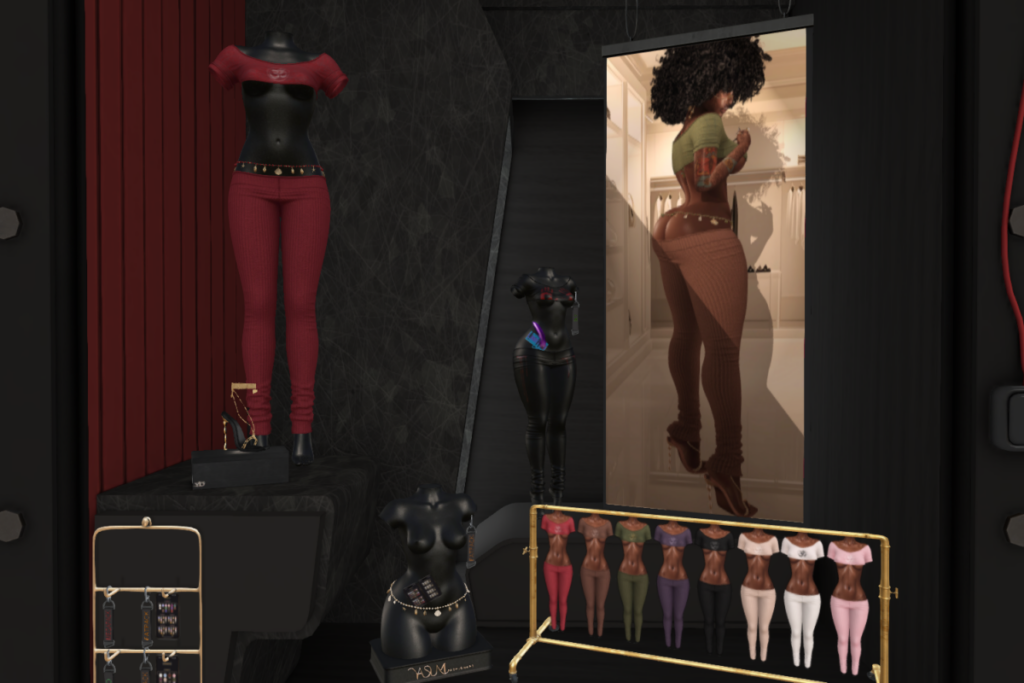 Avalyn Top, Pants, Belt and Queen Heels - Fits Not Listed, L$299-350 each/L$450-L$1099 each FP/L$1699 MP