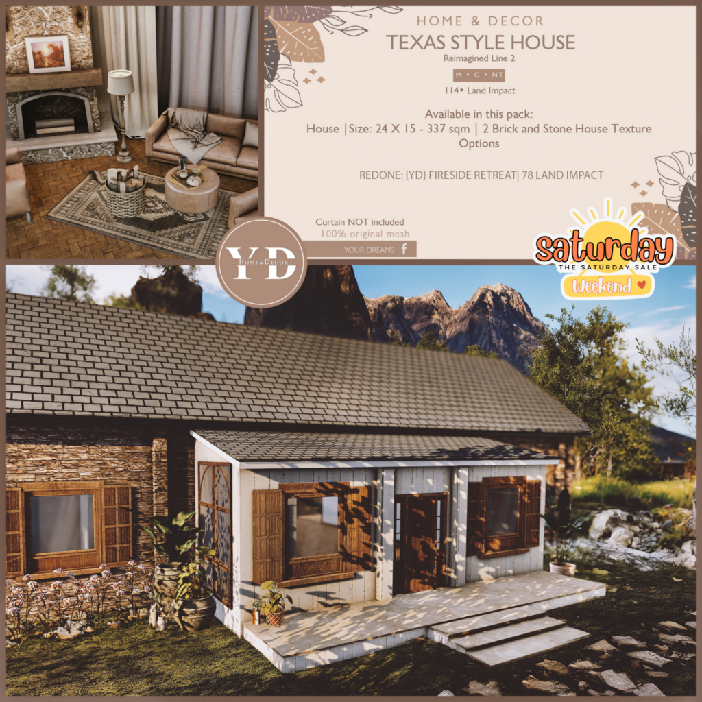 Texas Style House	&lt;a href=&quot;http://maps.secondlife.com/secondlife/Your%20Dreams/39/129/23&quot; target=&quot;_blank&quot;&gt;Teleport&lt;/a&gt;