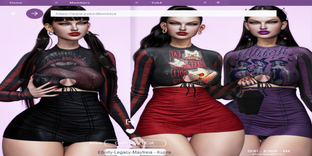 Morticia Outfit - Inithium/Legacy/Maitreya/Reborn	&lt;a href=&quot;http://maps.secondlife.com/secondlife/Pride%20Isles/113/203/3098&quot; target=&quot;_blank&quot;&gt;Teleport&lt;/a&gt;