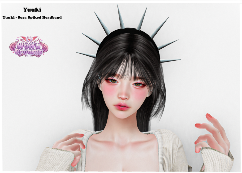 Sora Spiked Headband	&lt;a href=&quot;http://maps.secondlife.com/secondlife/Bekkers/232/29/1008&quot; target=&quot;_blank&quot;&gt;Teleport&lt;/a&gt;