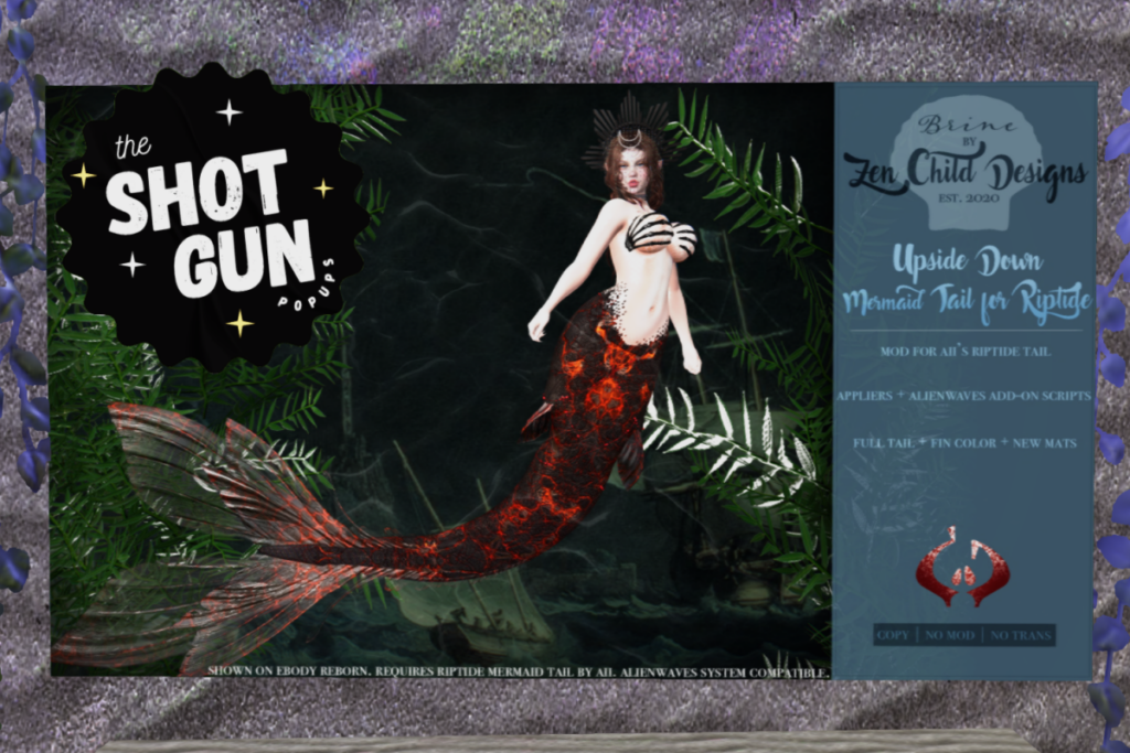 Upside Down Mermaid Tail - Riptide, L$388