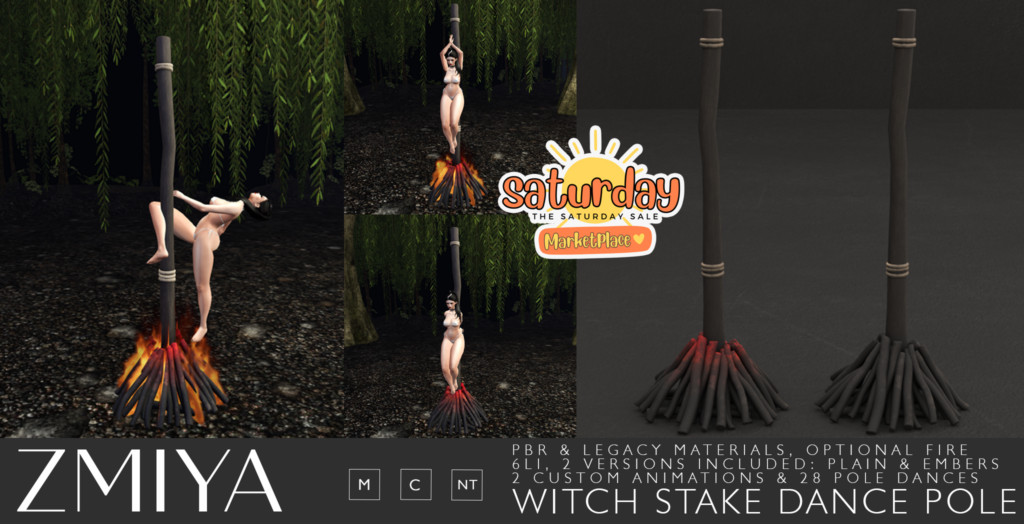 Witch Stake Dance Pole	&lt;a href=&quot;https://tinyurl.com/3vcep6j4&quot; target=&quot;_blank&quot;&gt;Marketplace Link&lt;/a&gt;
