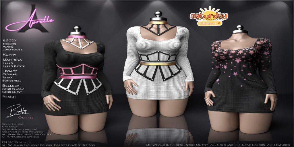 Buffy Outfit - GenX/Inithium/Legacy/MaitreyaX/Peach/Reborn/+mods	&lt;a href=&quot;http://maps.secondlife.com/secondlife/Woodloch/162/123/983&quot; target=&quot;_blank&quot;&gt;Teleport&lt;/a&gt;