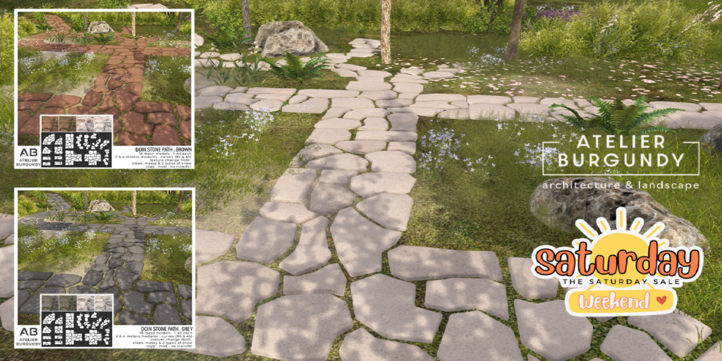 Doin Stone Path	&lt;a href=&quot;http://maps.secondlife.com/secondlife/Atelier/17/113/21&quot; target=&quot;_blank&quot;&gt;Teleport&lt;/a&gt;