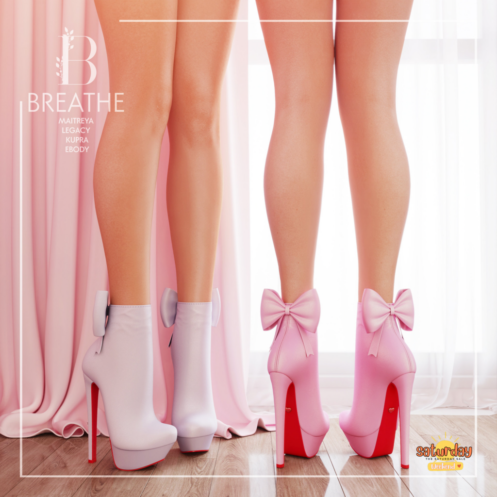 Soyami Boots - Inithium/Legacy/Maitreya/Reborn	&lt;a href=&quot;http://maps.secondlife.com/secondlife/BREATHE/131/130/22&quot; target=&quot;_blank&quot;&gt;Teleport&lt;/a&gt;