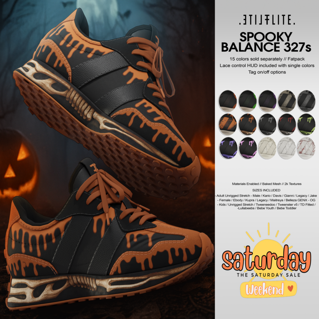 Spooky Balance 327s Shoes	&lt;a href=&quot;http://maps.secondlife.com/secondlife/Yesterday/120/65/24&quot; target=&quot;_blank&quot;&gt;Teleport&lt;/a&gt;