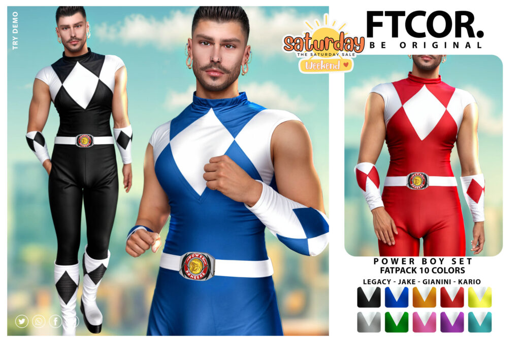 Power Boy Costume - Gianni/Jake/Legacy/+mods	&lt;a href=&quot;http://maps.secondlife.com/secondlife/Vardor/199/198/22&quot; target=&quot;_blank&quot;&gt;Teleport&lt;/a&gt;