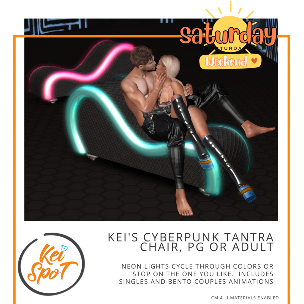 Cyberpunk Tantra Chair	&lt;a href=&quot;http://maps.secondlife.com/secondlife/Hardrada/90/104/3801&quot; target=&quot;_blank&quot;&gt;Teleport&lt;/a&gt;