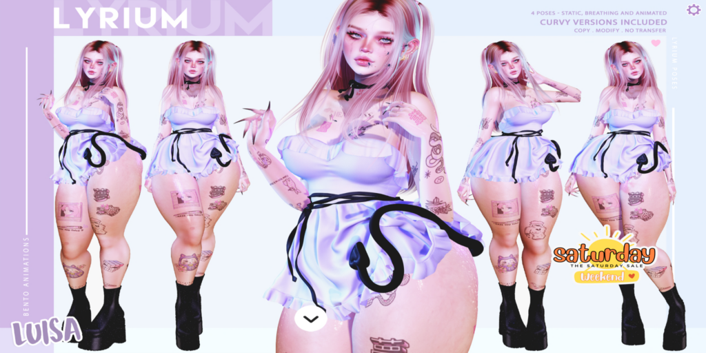 Luisa Stands	&lt;a href=&quot;https://maps.secondlife.com/secondlife/Lunar%20and%20Friends/161/89/19&quot; target=&quot;_blank&quot;&gt;Teleport&lt;/a&gt;