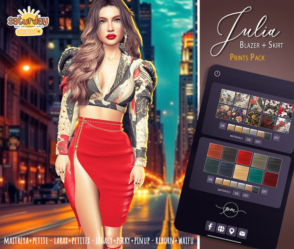 Julia Outfit - Legacy/Maitreya/Reborn/+mods	&lt;a href=&quot;http://maps.secondlife.com/secondlife/Stellar/126/37/22&quot; target=&quot;_blank&quot;&gt;Teleport&lt;/a&gt;
