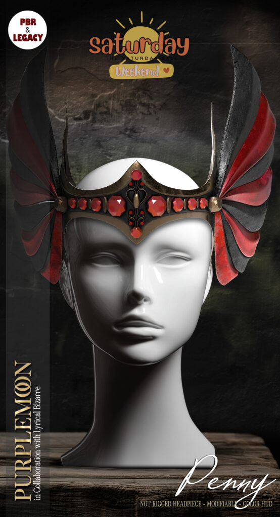 Penny Headpiece	&lt;a href=&quot;http://maps.secondlife.com/secondlife/Stellar/126/37/22&quot; target=&quot;_blank&quot;&gt;Teleport&lt;/a&gt;