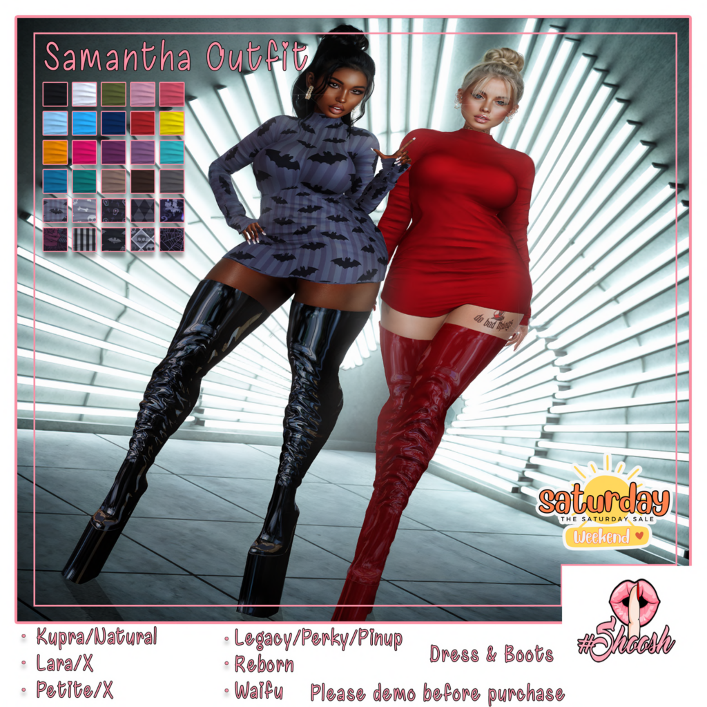Samantha Outfit - Inithium/Legacy/MaitreyaX/Reborn/+mods	&lt;a href=&quot;http://maps.secondlife.com/secondlife/Wild%20Pack/160/168/23&quot; target=&quot;_blank&quot;&gt;Teleport&lt;/a&gt;