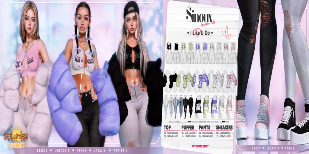 I Like U Do Set - Legacy/MaitreyaX/Reborn/+mods	&lt;a href=&quot;http://maps.secondlife.com/secondlife/Raphael/86/184/2006&quot; target=&quot;_blank&quot;&gt;Teleport&lt;/a&gt;