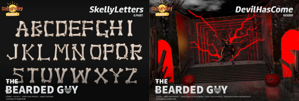 Skelly Letters Alphabet | Devil Has Come Backdrop	&lt;a href=&quot;http://maps.secondlife.com/secondlife/Moonwall/169/121/32&quot; target=&quot;_blank&quot;&gt;Teleport&lt;/a&gt;