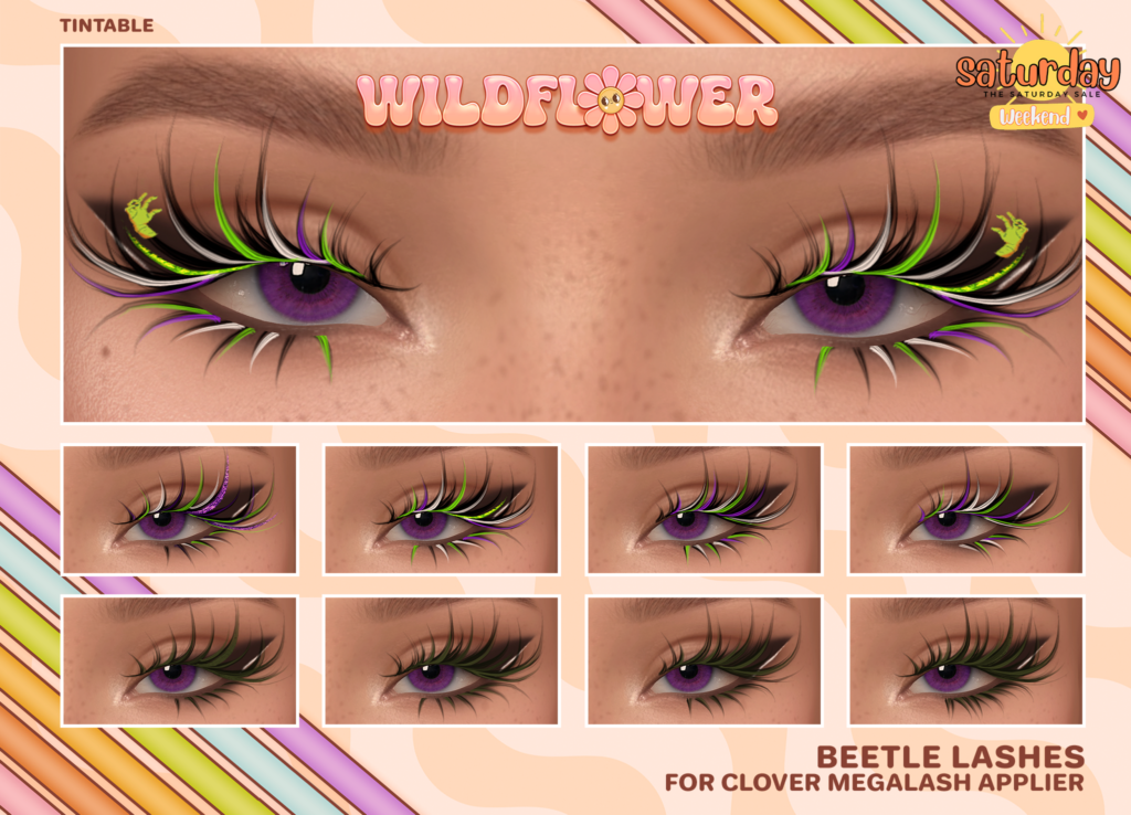 Beetle Lashes	&lt;a href=&quot;http://maps.secondlife.com/secondlife/Silverblade%20Shore/66/113/1001&quot; target=&quot;_blank&quot;&gt;Teleport&lt;/a&gt;