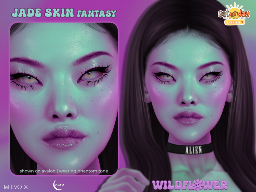 Jade Skin - EvoX	&lt;a href=&quot;http://maps.secondlife.com/secondlife/Silverblade%20Shore/66/113/1001&quot; target=&quot;_blank&quot;&gt;Teleport&lt;/a&gt;