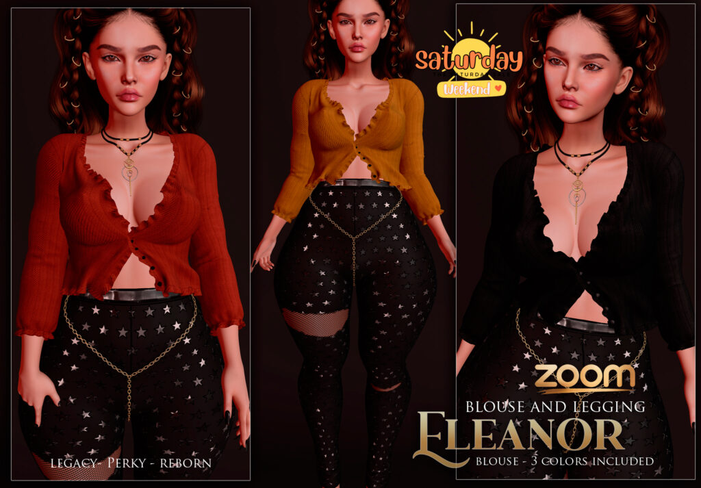 Eleanor Outfit - Legacy/Reborn/+mods	&lt;a href=&quot;http://maps.secondlife.com/secondlife/Sunset/72/63/2001&quot; target=&quot;_blank&quot;&gt;Teleport&lt;/a&gt;