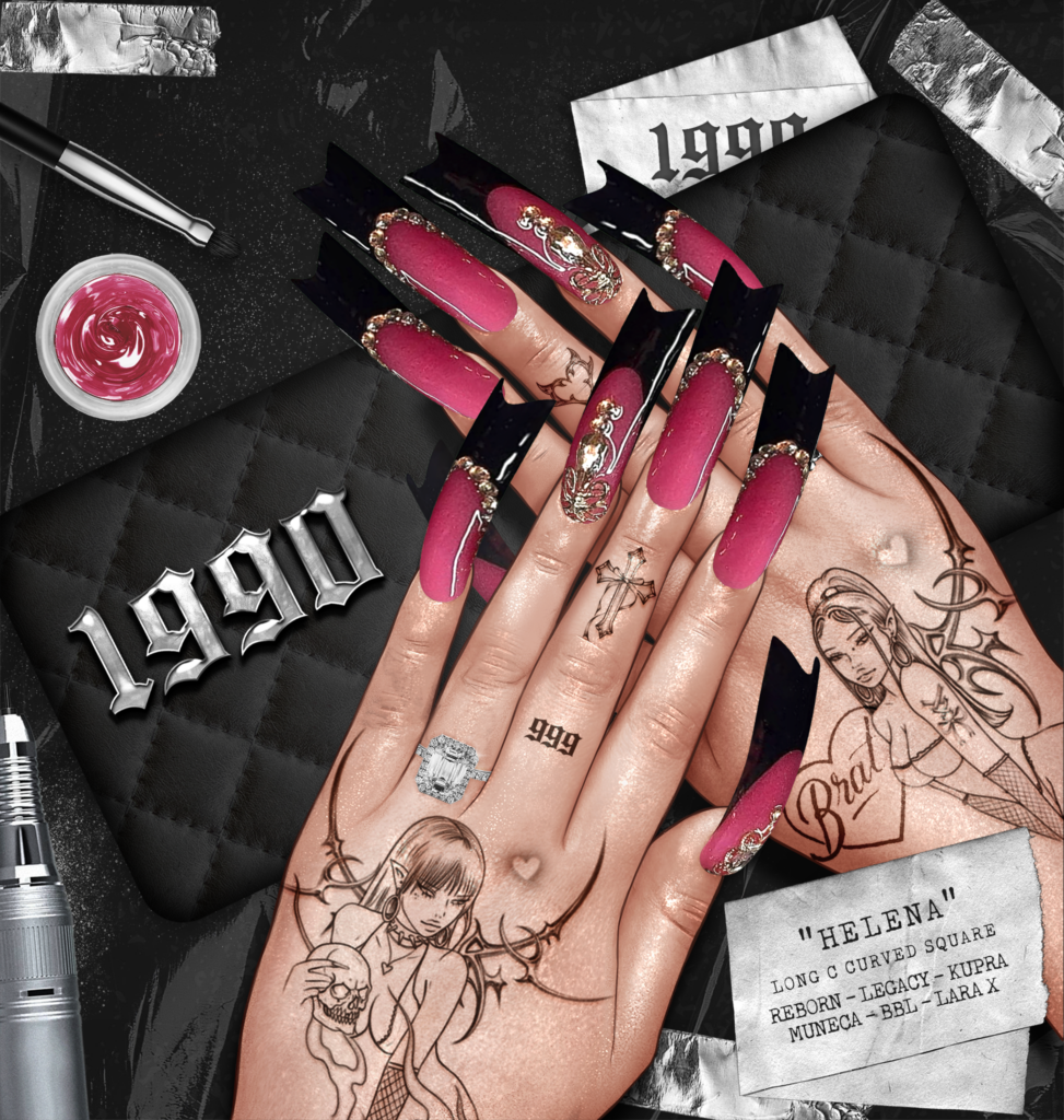 Helena Nails - Inithium/Legacy/MaitreyaX/Reborn/Yentements	&lt;a href=&quot;https://maps.secondlife.com/secondlife/Redwood/150/106/22&quot; target=&quot;_blank&quot;&gt;Teleport&lt;/a&gt;