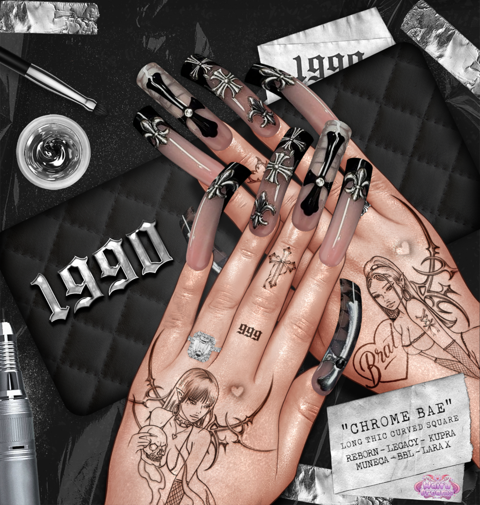Chrome Bae Nail Set - Inithium/Legacy/MaitreyaX/Reborn/Yentements
