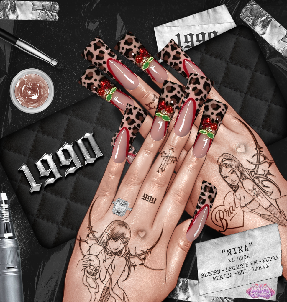 Nina Nail Set - Inithium/Legacy F+M/MaitreyaX/Reborn/Yentements