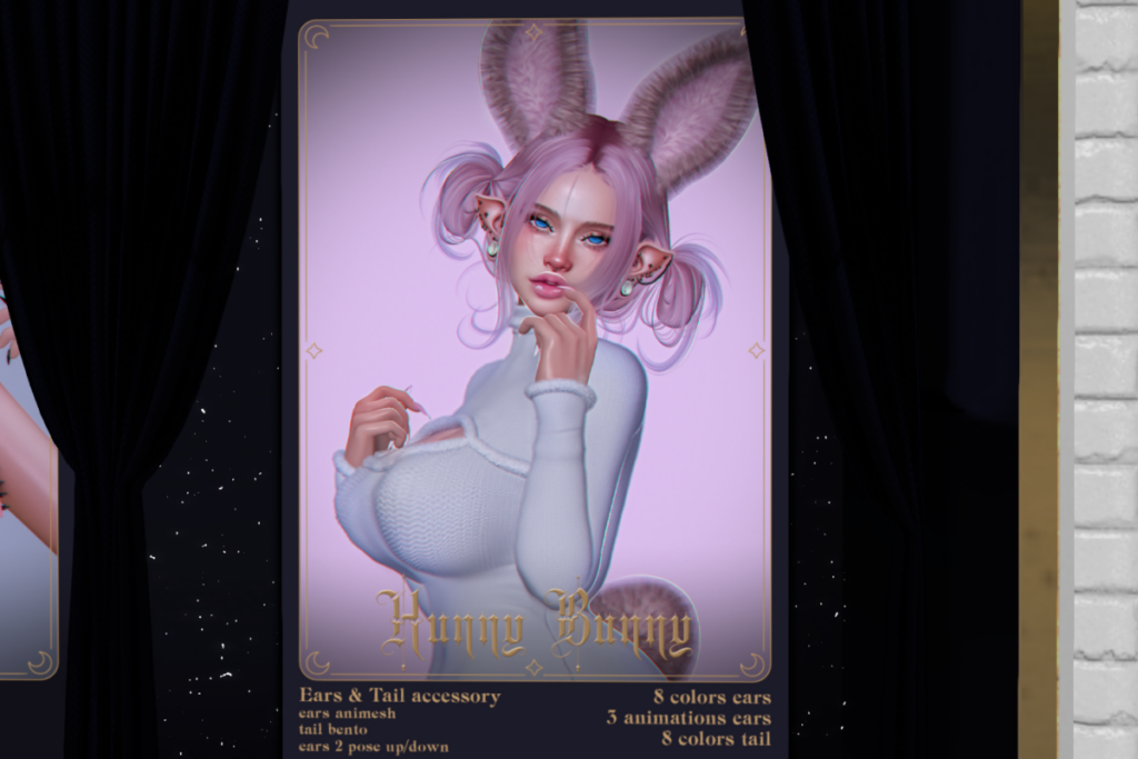 Hunny Bunny Ears, L$250 each/L$550 FP