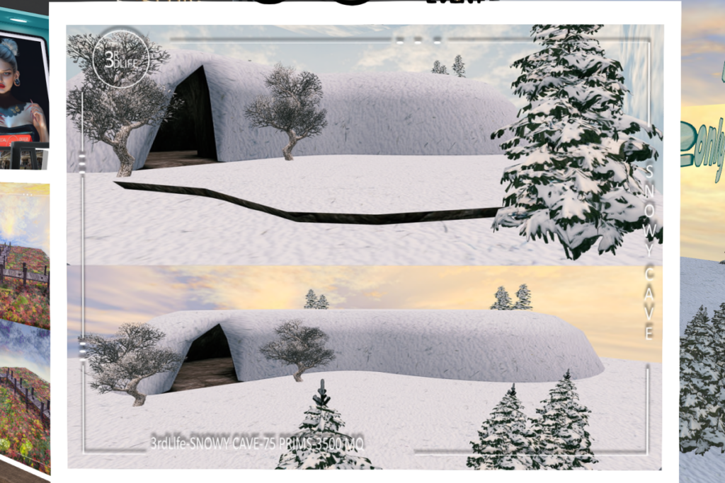 Snowy Cave Backdrop, L$299