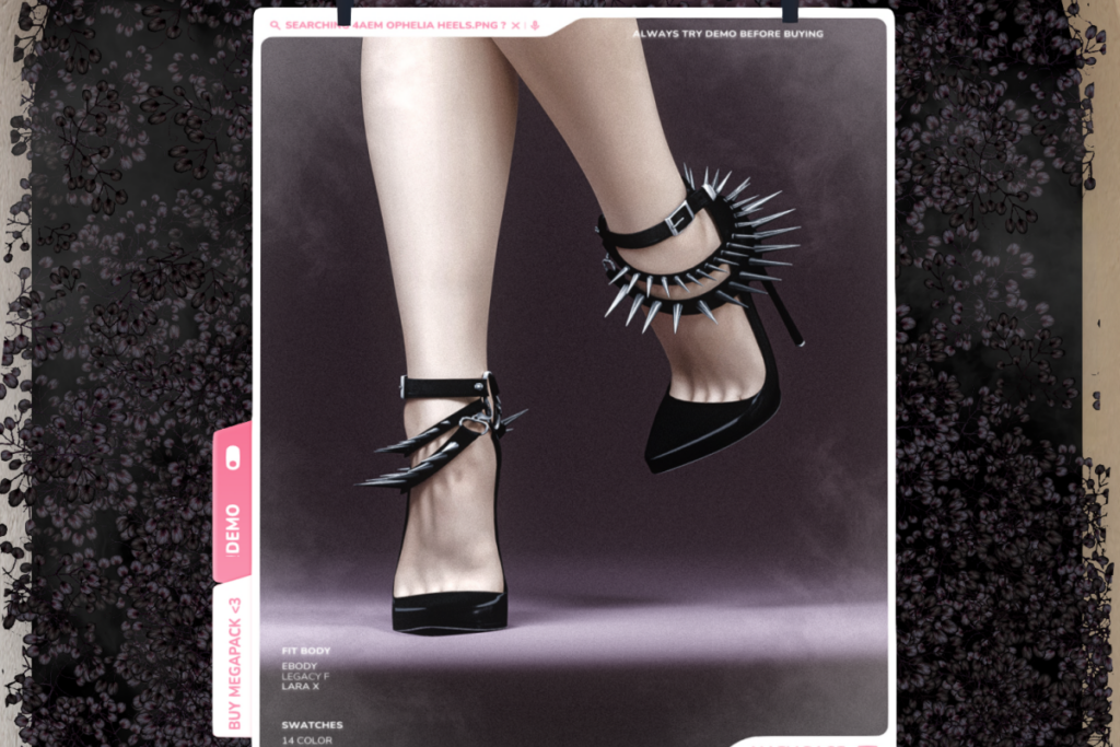 Ophelia Heels - Legacy/MaitreyaX/Reborn, L$299 each