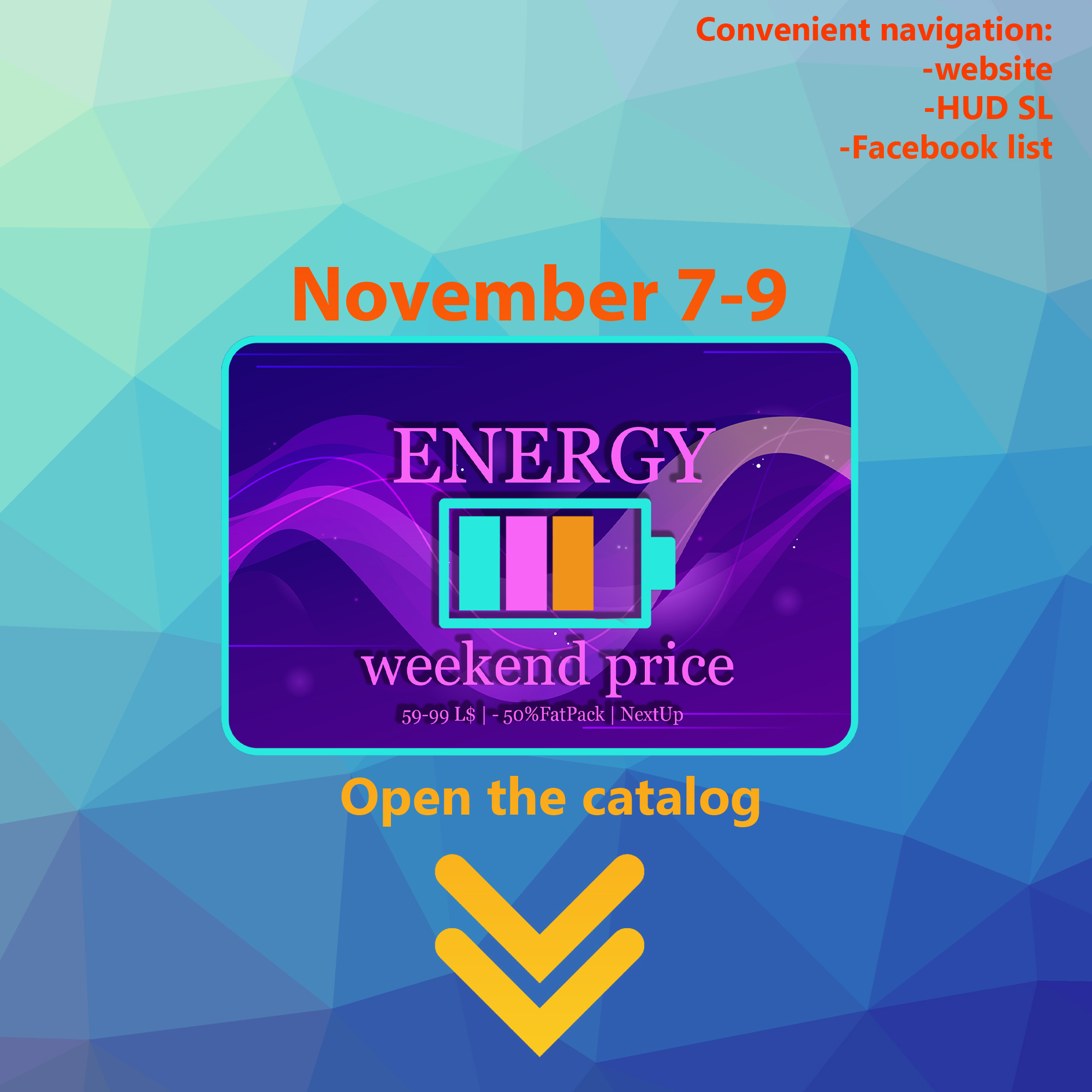 MAXIMUM SAVINGS SHOWDOWN WITH ENERGY WEEKEND PRICE