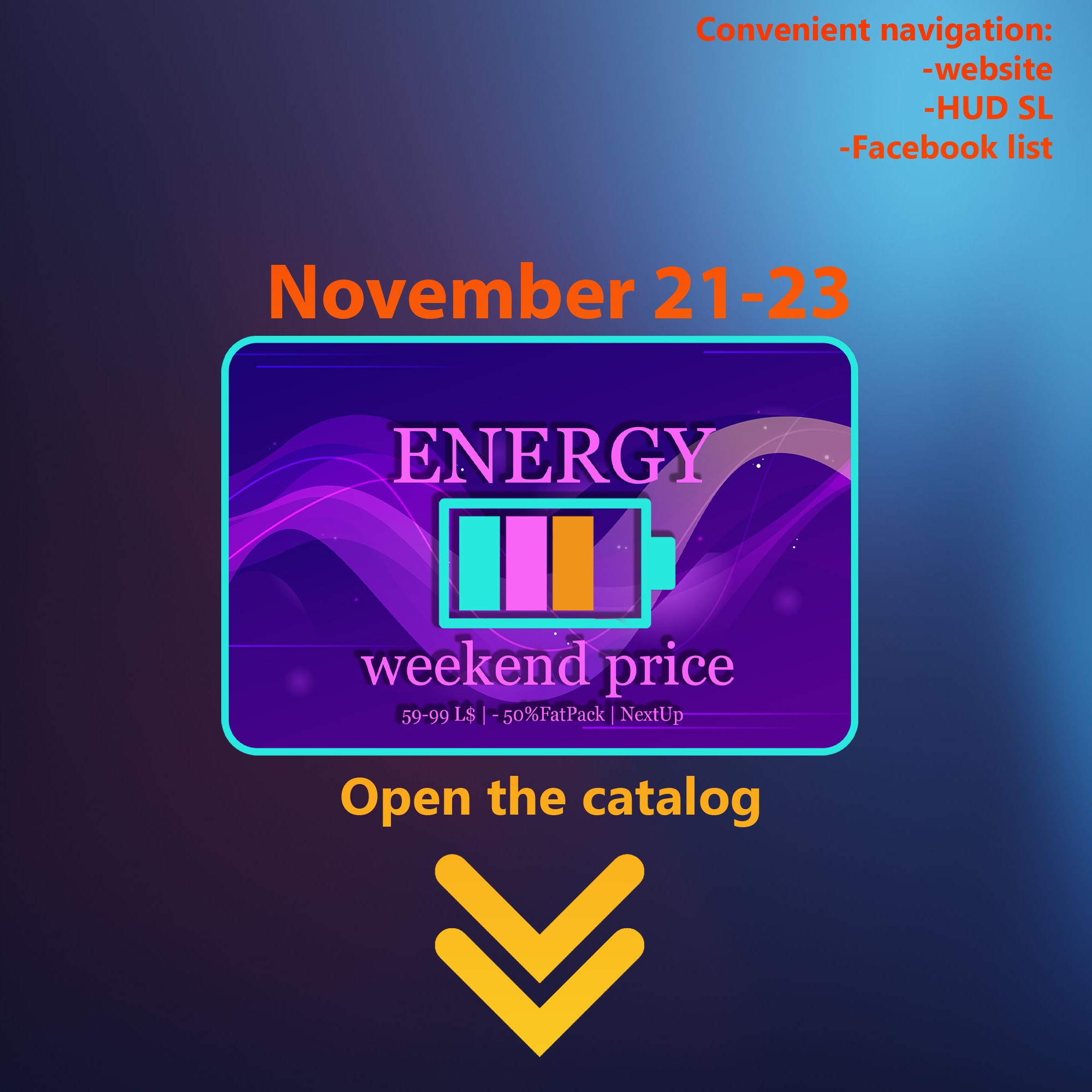 LAYER UP & STAY WARM WITH ENERGY WEEKEND PRICE