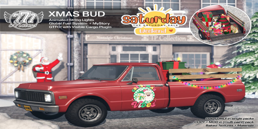XMAS Bud Truck in Red