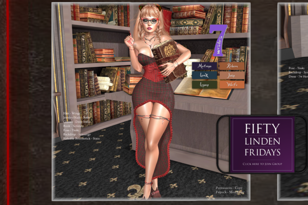 Hermione Dress - Legacy/MaitreyaX/Reborn/+mods	&lt;a href=&quot;http://maps.secondlife.com/secondlife/Leather%20and%20Lace/221/102/2202&quot; target=&quot;_blank&quot;&gt;Teleport&lt;/a&gt;