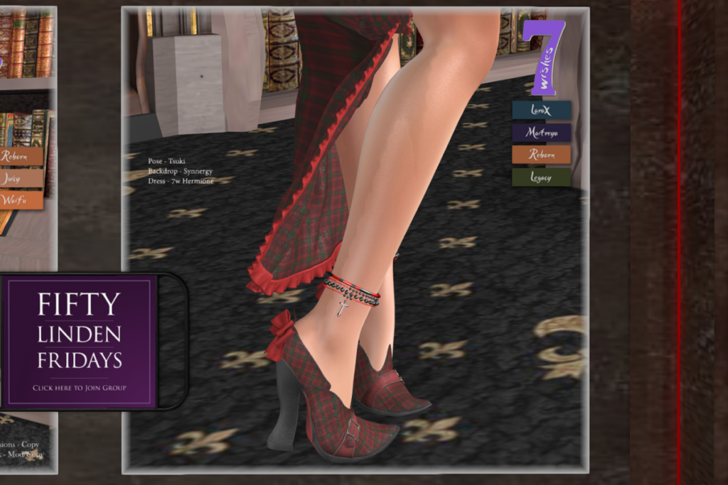Hermione Slippers - Legacy/MaitreyaX/Reborn	&lt;a href=&quot;http://maps.secondlife.com/secondlife/Leather%20and%20Lace/221/102/2202&quot; target=&quot;_blank&quot;&gt;Teleport&lt;/a&gt;