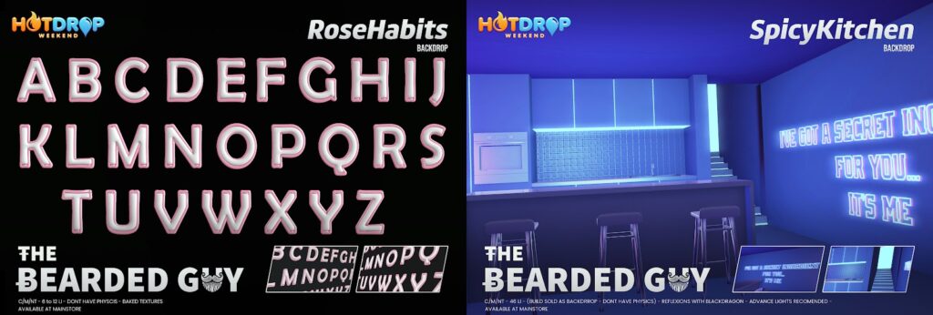 Rose Habits Alphabet &amp; Spicy Kitchen Backdrop