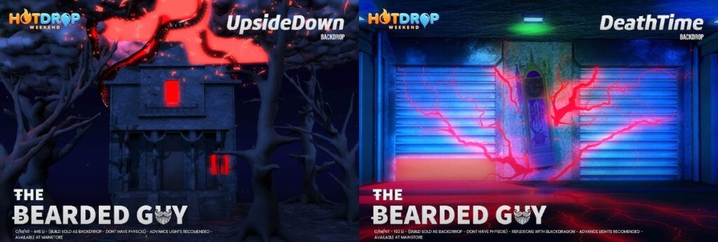 UpsideDown &amp; Death Time Backdrops