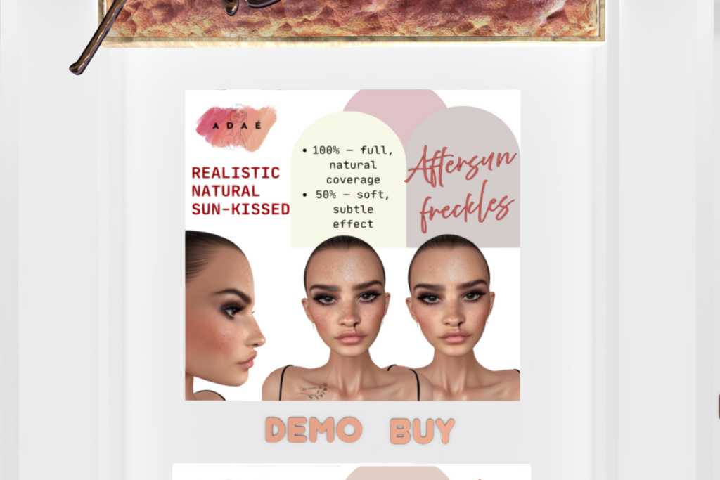 Aftersun Freckles - BOM/EvoX, L$249 each