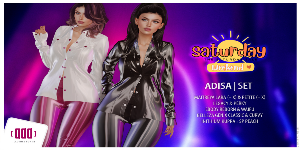 Adisa Set - GenX/Inithium/Legacy/Maitreya/Peach/Reborn/+mods	&lt;a href=&quot;http://maps.secondlife.com/secondlife/ADD/150/131/28&quot; target=&quot;_blank&quot;&gt;Teleport&lt;/a&gt;