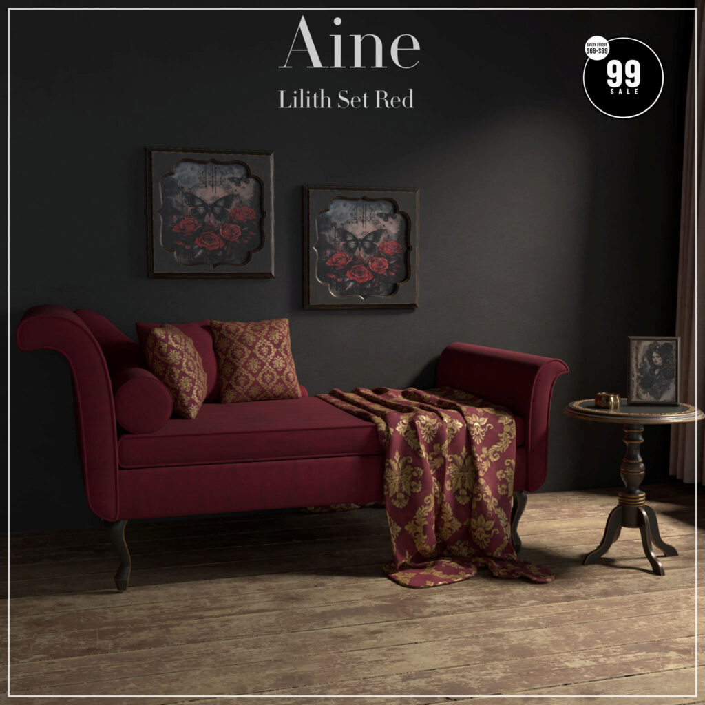 Lilith Set Red	<a href="http://maps.secondlife.com/secondlife/Spirit%20Hills/128/228/22" target="_blank">Teleport</a>