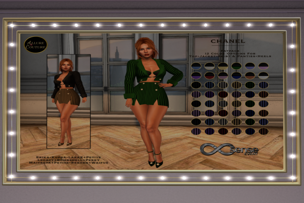 Chanel Skirt Set - Erika/Inithium/Legacy/Maitreya/Reborn/+mods, L$75 each/L$207 FP