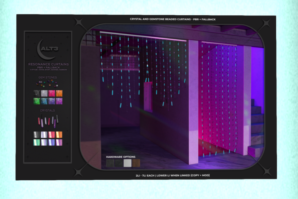 Resonance Curtains, L$250