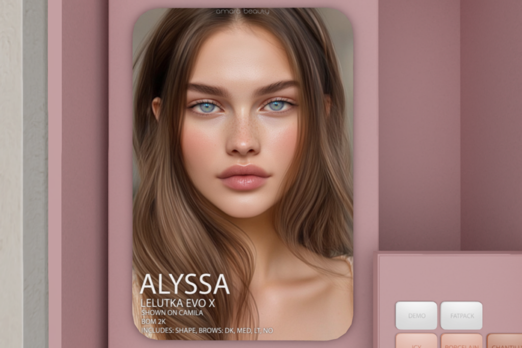 Alyssa Skin - EvoX, L$849 each/L$2999 FP